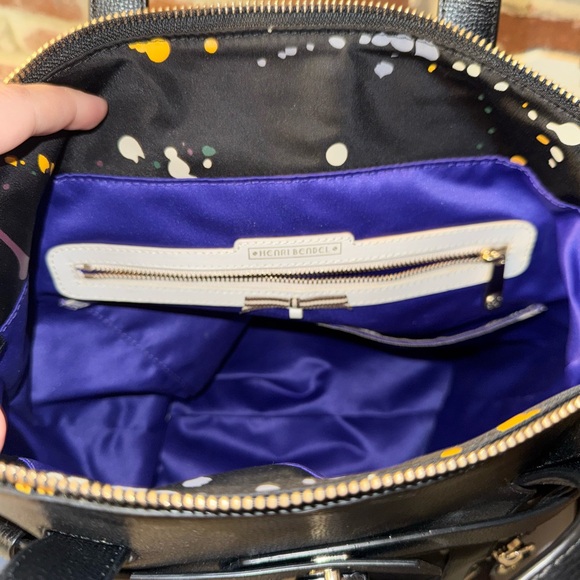 Henri Bendel Black Multicolor Splatter Backpack - Picture 3 of 8
